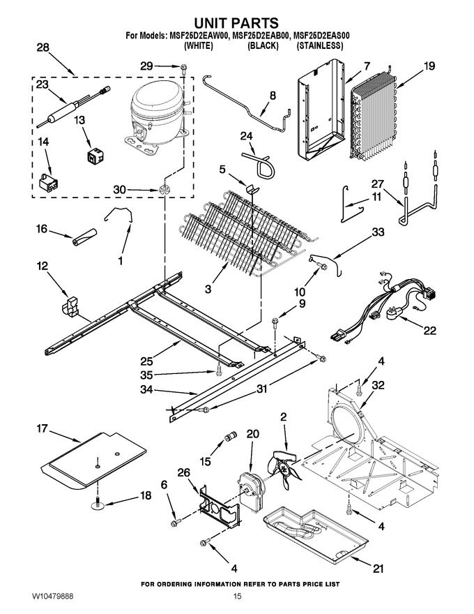 Diagram for MSF25D2EAW00