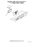 Diagram for 02 - Control Panel And Latch Parts