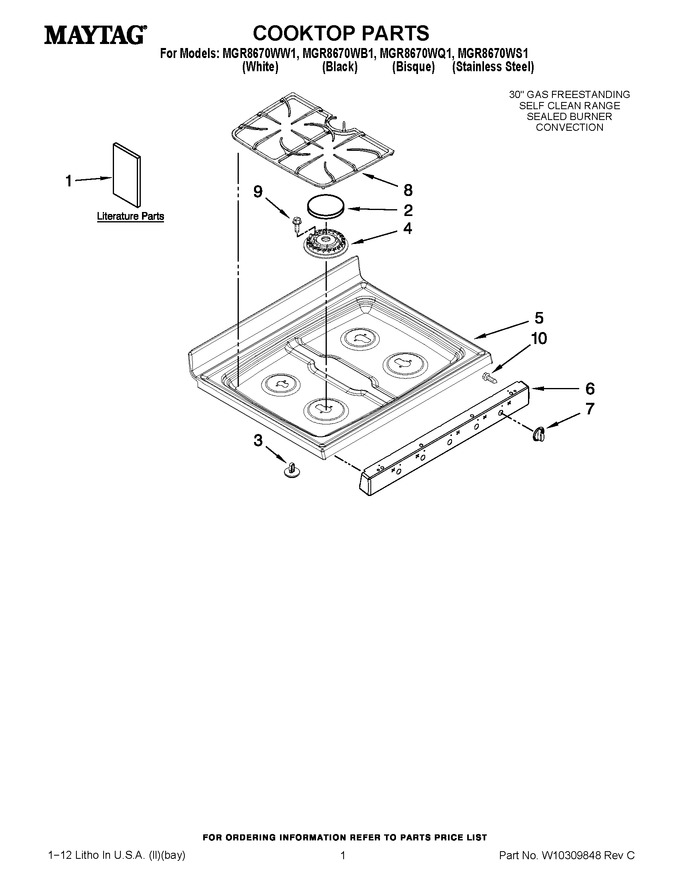 Diagram for MGR8670WS1