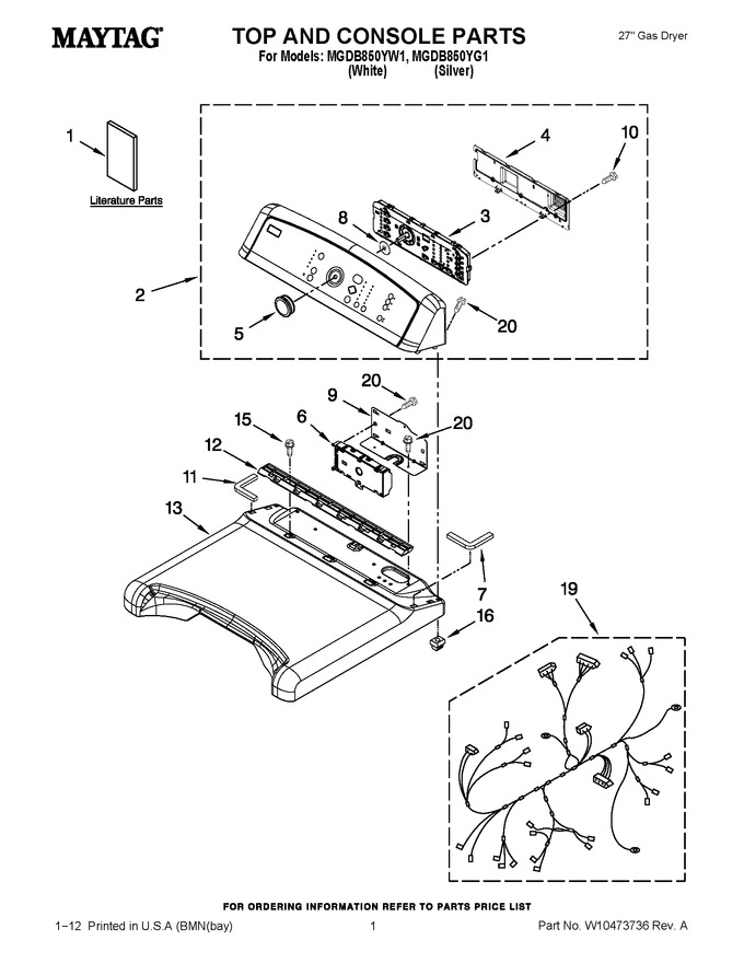 Diagram for MGDB850YG1