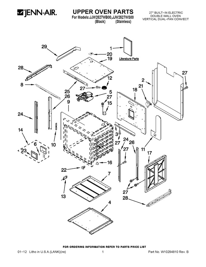 Diagram for JJW2527WB00