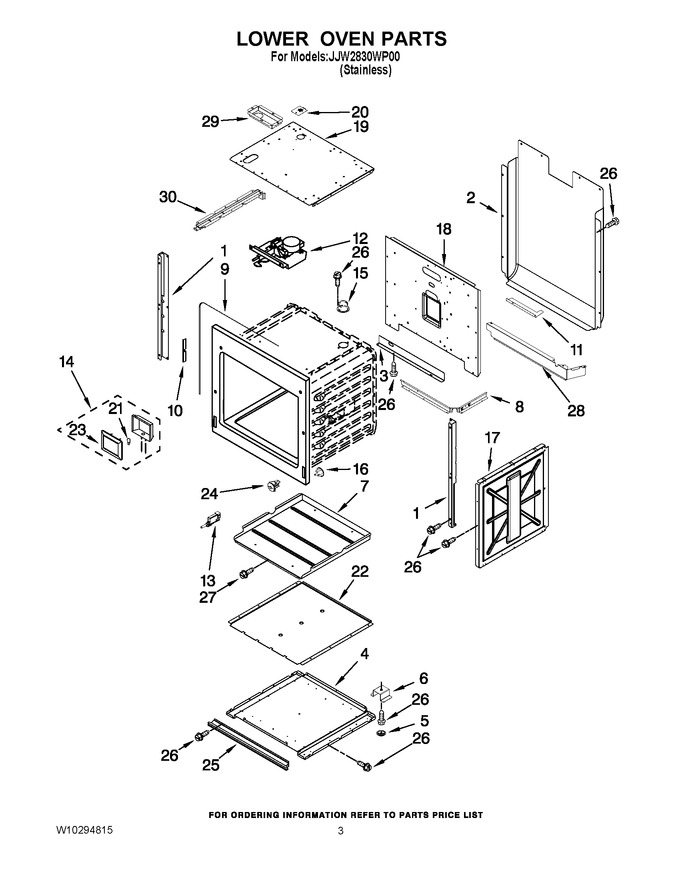 Diagram for JJW2830WP00