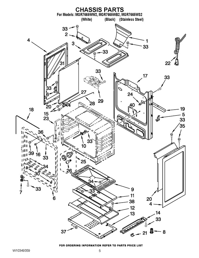 Diagram for MGR7665WW2