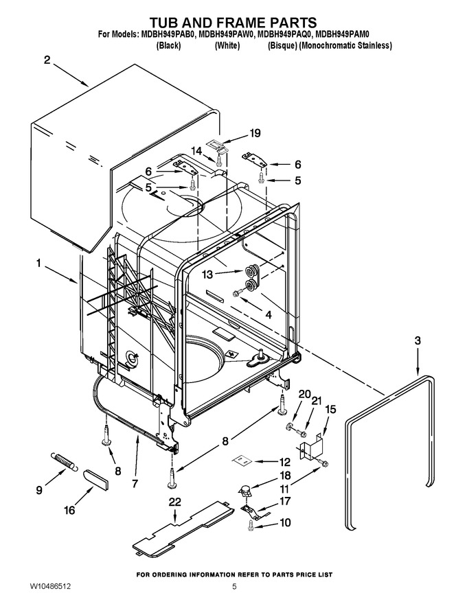 Diagram for MDBH949PAM0