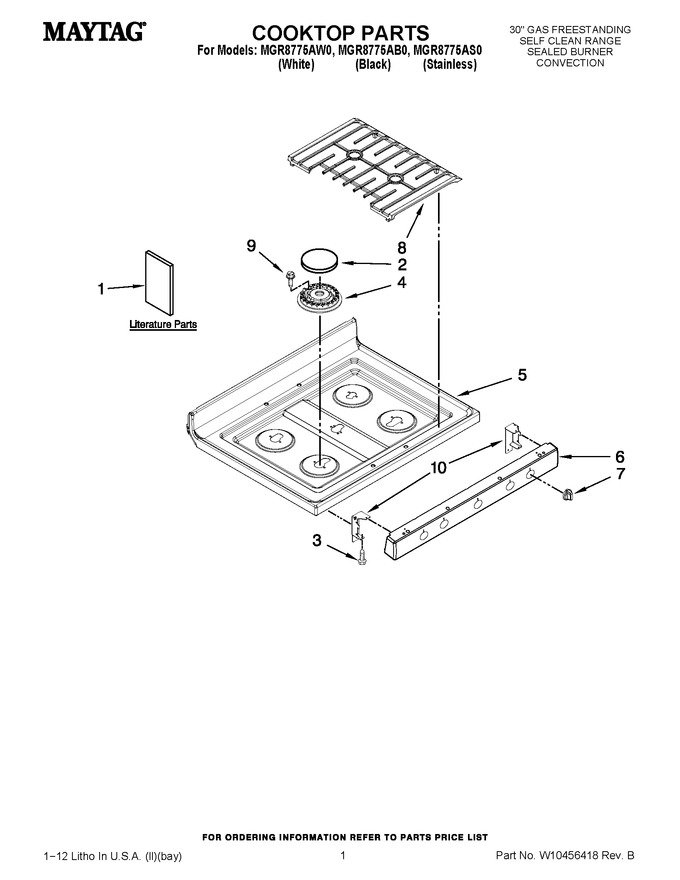 Diagram for MGR8775AB0