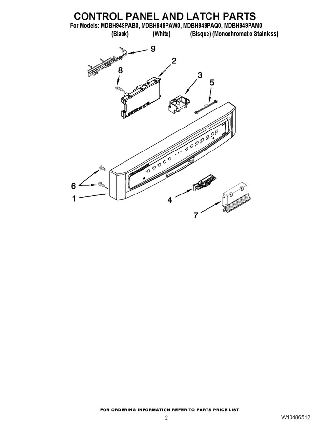 Diagram for MDBH949PAM0