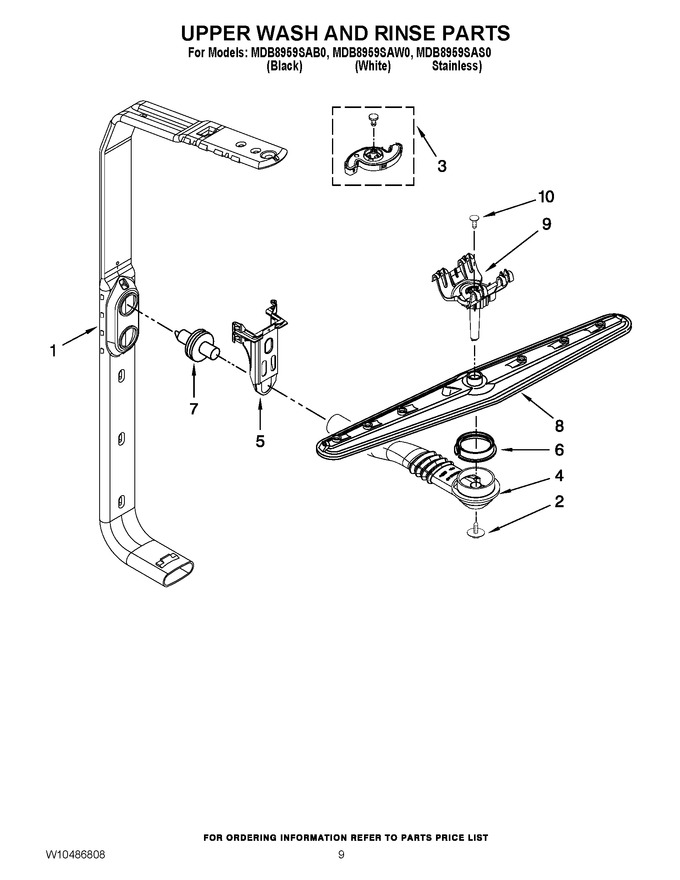 Diagram for MDB8959SAW0