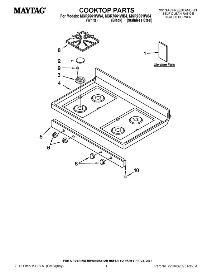 Diagram for MGR7661WW4