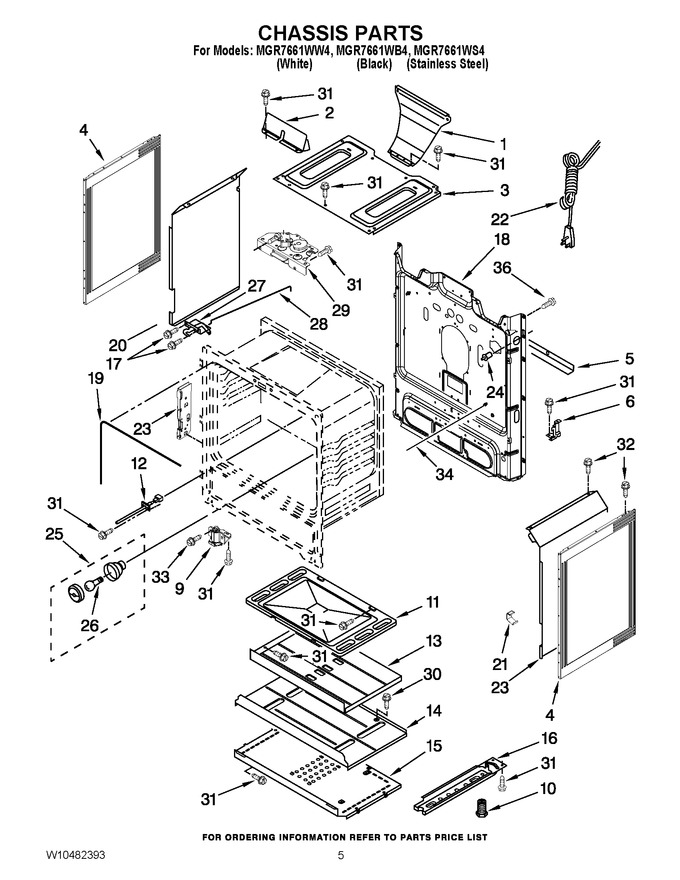 Diagram for MGR7661WW4