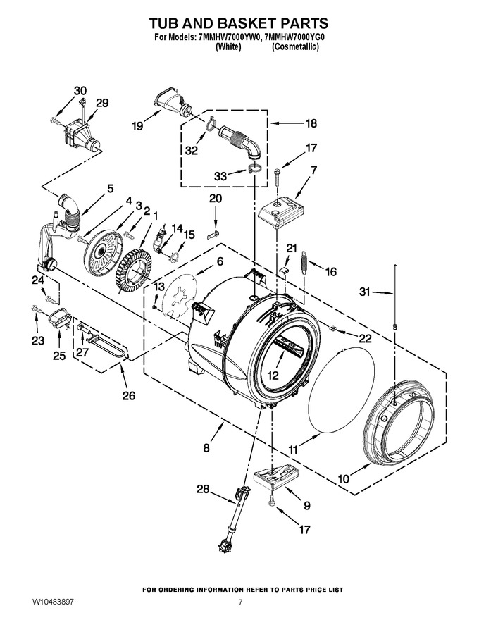 Diagram for 7MMHW7000YW0