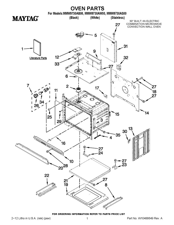 Diagram for MMW9730AW00