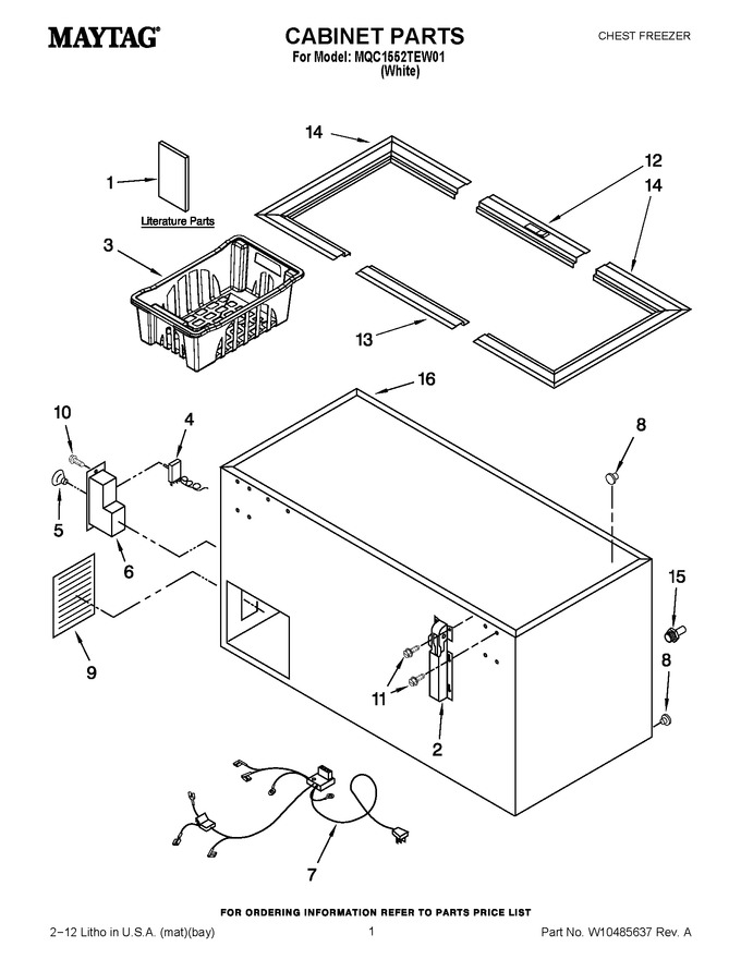 Diagram for MQC1552TEW01