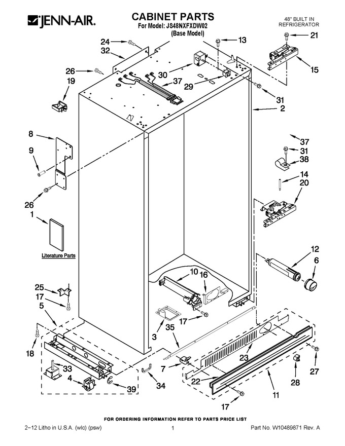 Diagram for JS48NXFXDW02