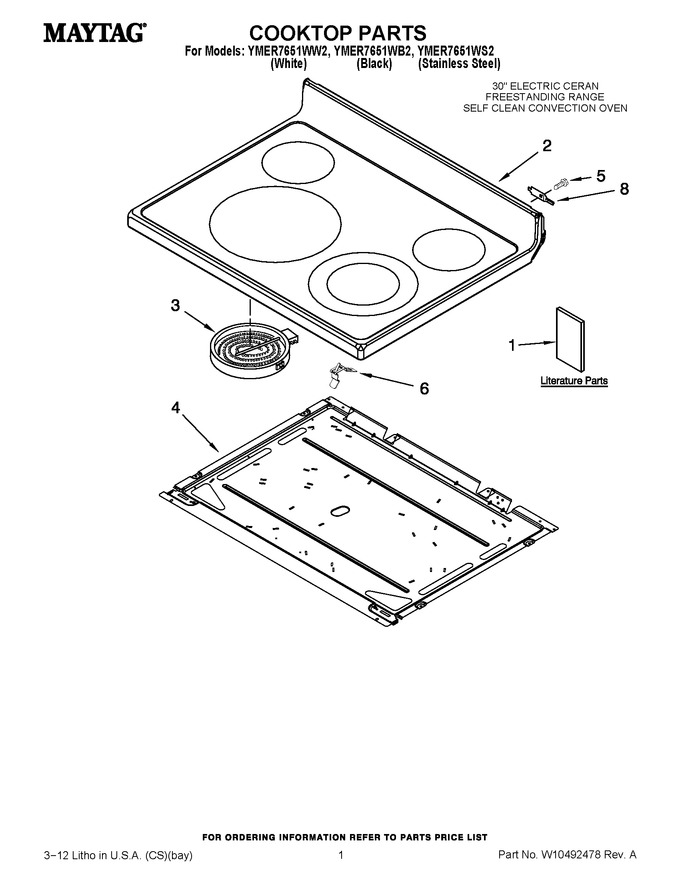 Diagram for YMER7651WB2