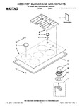 Diagram for 01 - Cooktop, Burner And Grate Parts