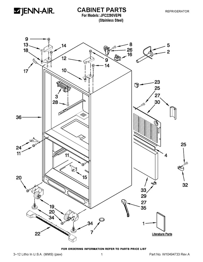 Diagram for JFC2290VEP6