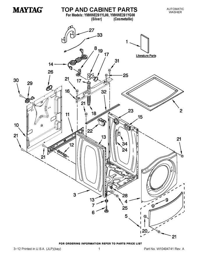 Diagram for YMHWE251YG00