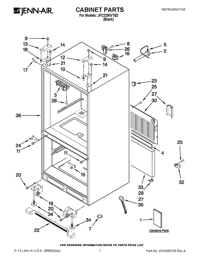 Diagram for JFC2290VTB3