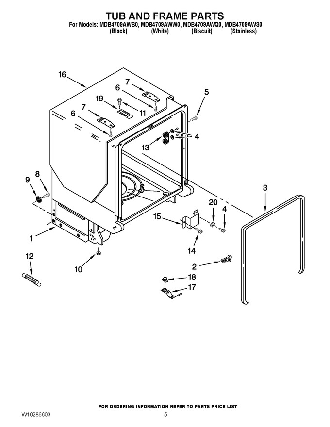 Diagram for MDB4709AWQ0