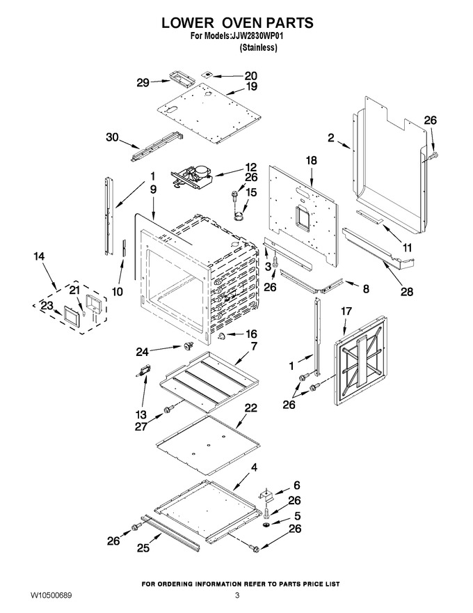 Diagram for JJW2830WP01