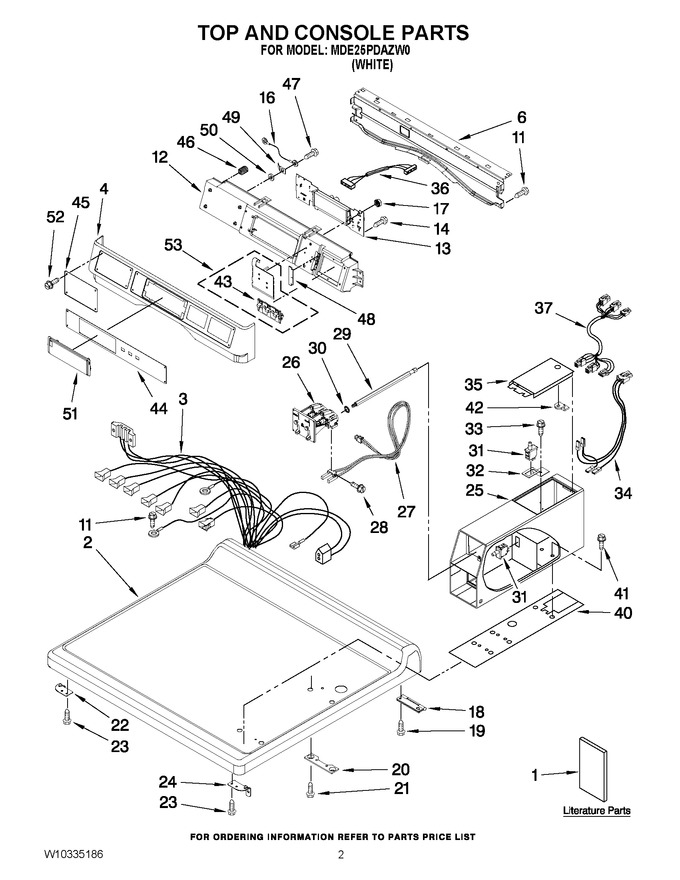 Diagram for MDE25PDAZW0