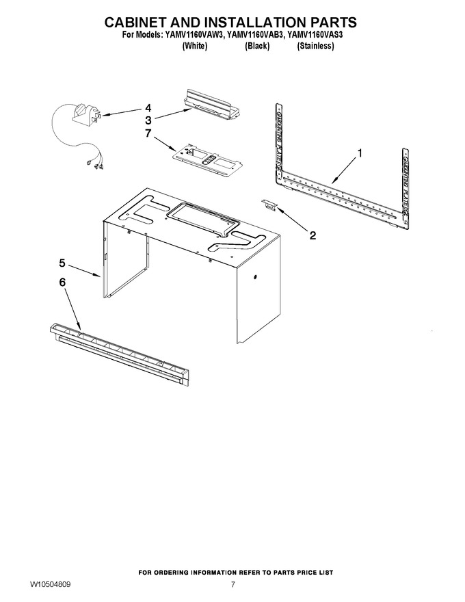 Diagram for YAMV1160VAW3