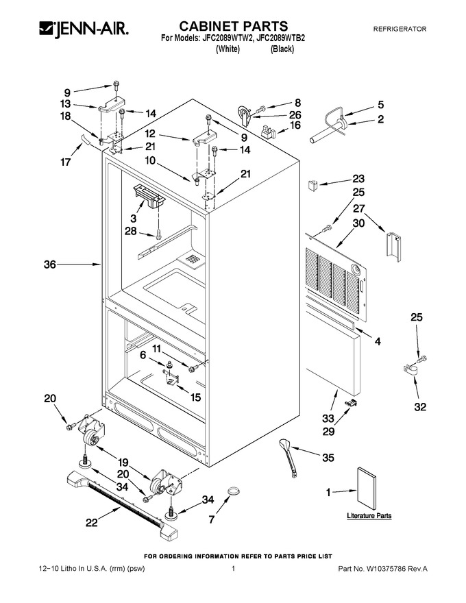 Diagram for JFC2089WTB2