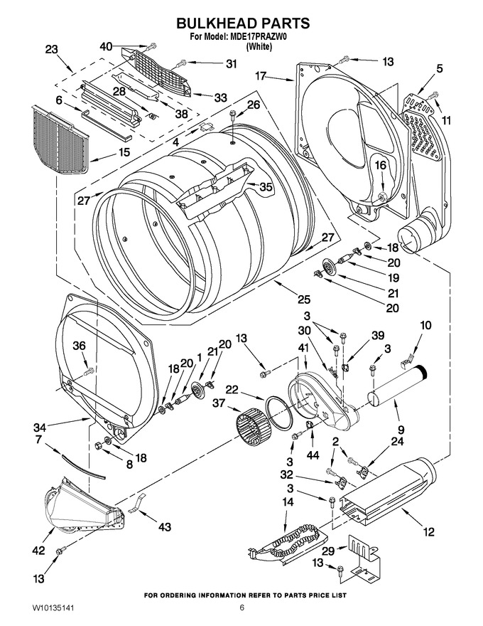 Diagram for MDE17PRAZW0