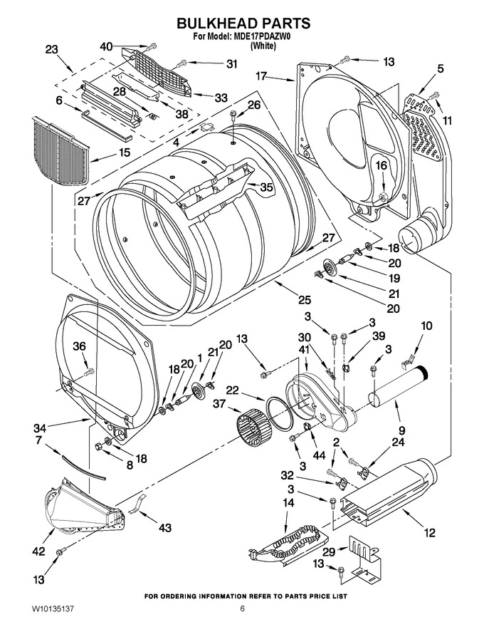 Diagram for MDE17PDAZW0