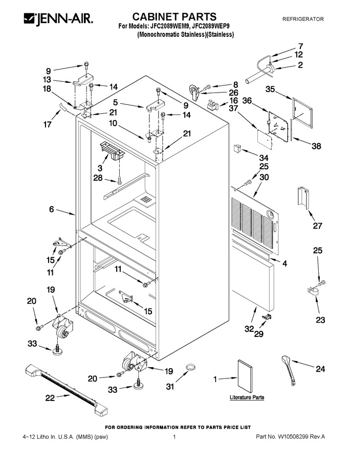 Diagram for JFC2089WEP9