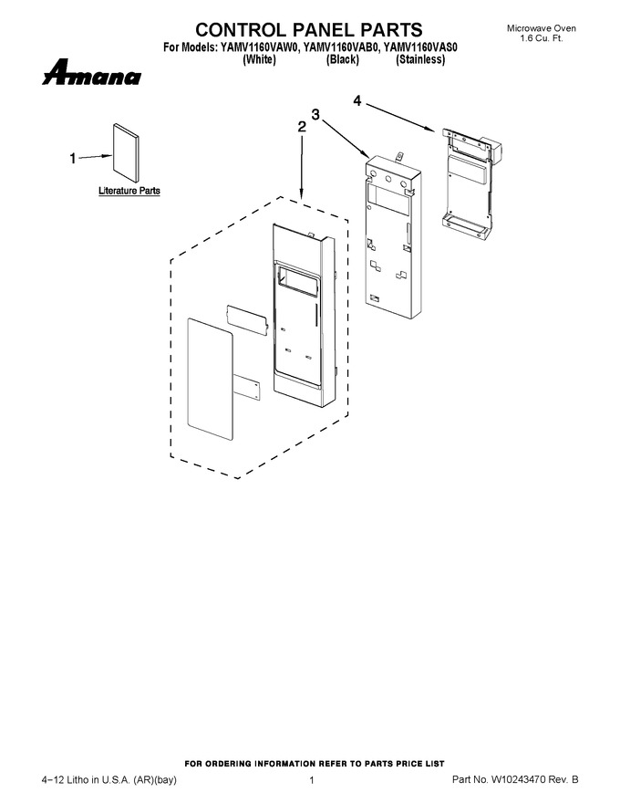 Diagram for YAMV1160VAW0