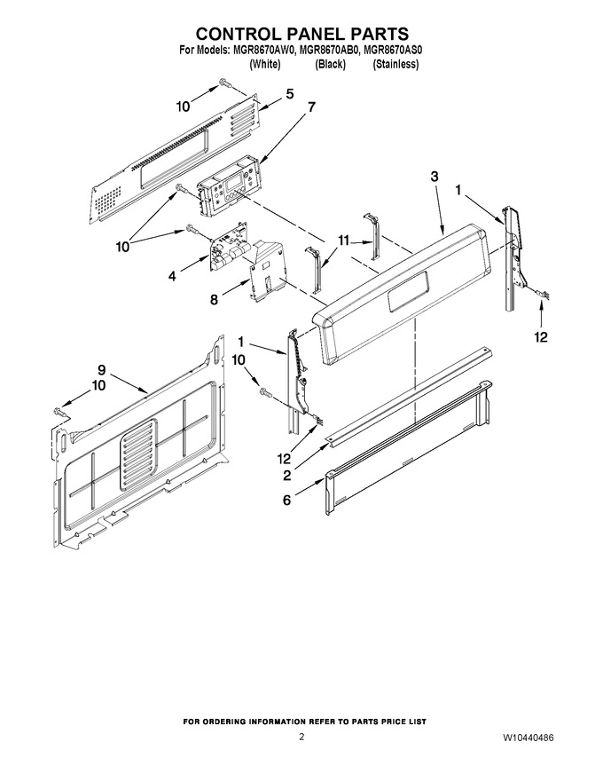 Diagram for MGR8670AW0