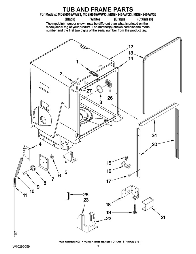 Diagram for MDBH945AWB3