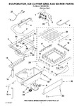 Diagram for 02 - Evaporator, Ice Cutter Grid And Water Parts