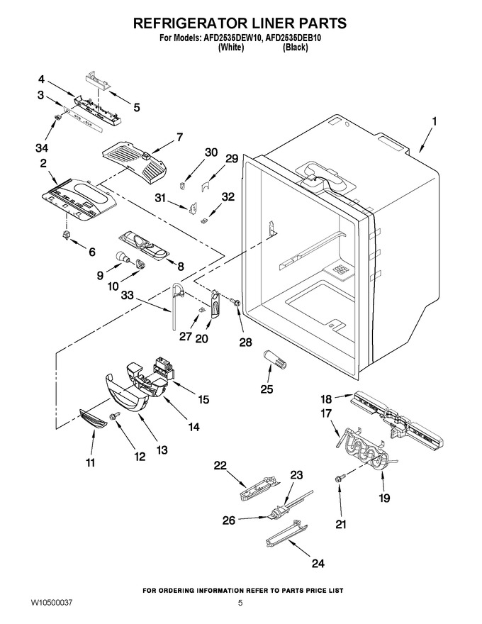 Diagram for AFD2535DEW10