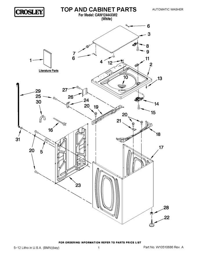 Diagram for CAW12444XW2