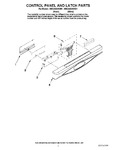 Diagram for 02 - Control Panel And Latch Parts