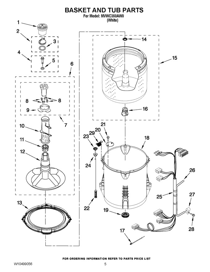 Diagram for MVWC350AW0