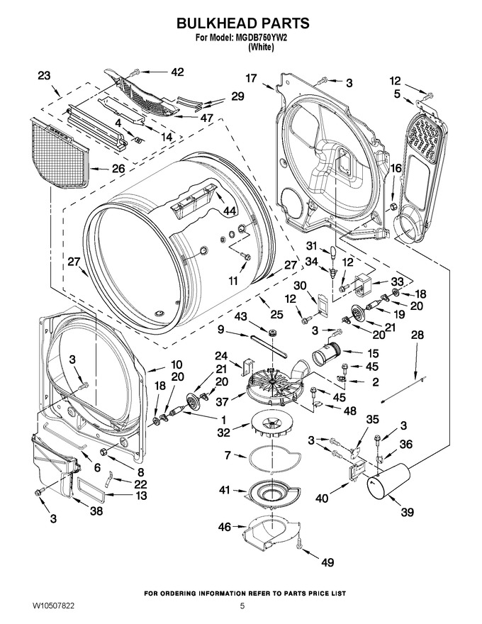 Diagram for MGDB750YW2