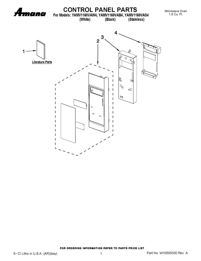 Diagram for YAMV1160VAS4