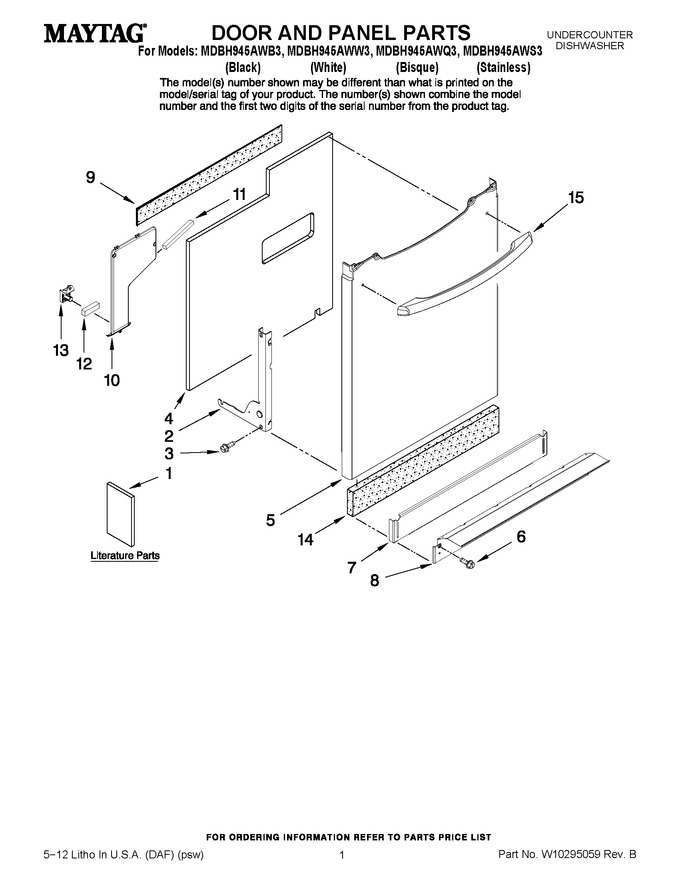 Diagram for MDBH945AWS3