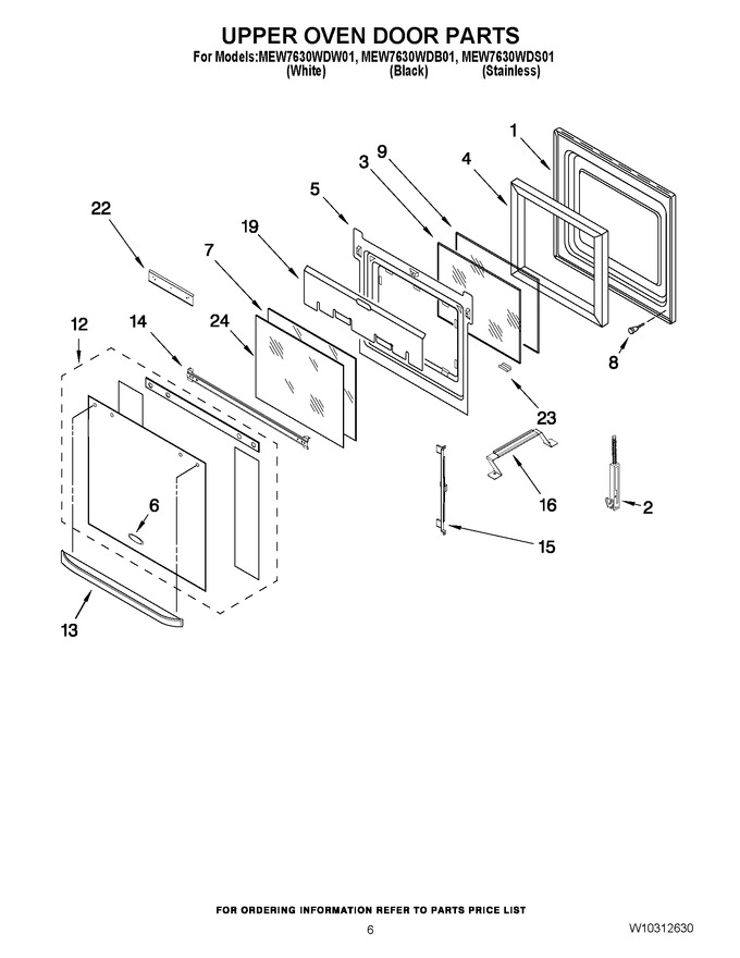 Diagram for MEW7630WDB01