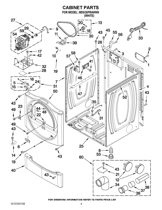 Diagram for MDG25PRAWW0