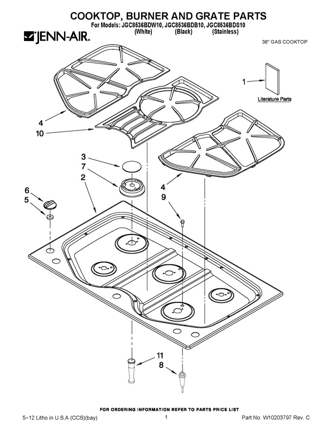 Diagram for JGC8536BDW10