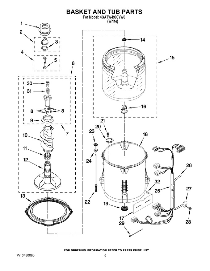 Diagram for 4GATW4900YW0