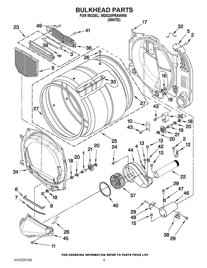 Diagram for MDG25PRAWW0