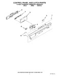 Diagram for 02 - Control Panel And Latch Parts