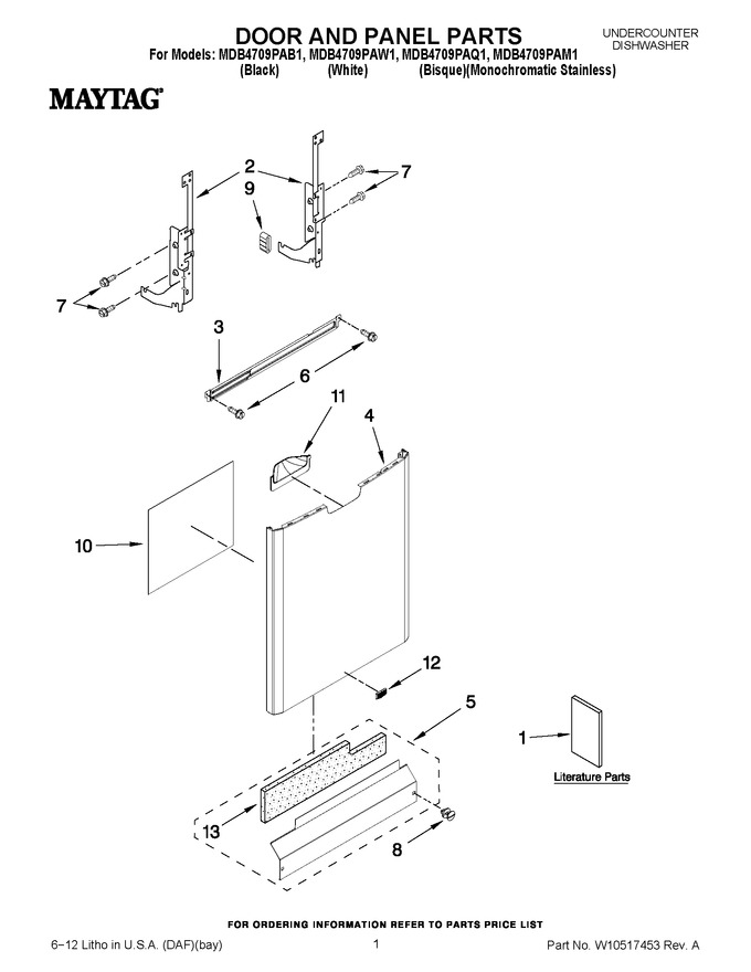 Diagram for MDB4709PAW1