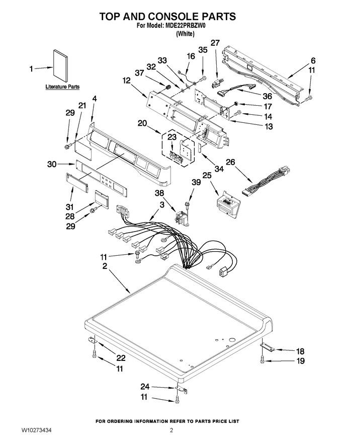 Diagram for MDE22PRBZW0