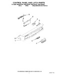 Diagram for 02 - Control Panel And Latch Parts